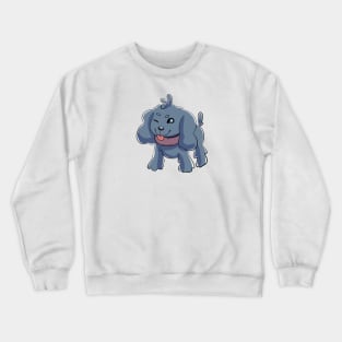 Cute Blue Puppy Dog Crewneck Sweatshirt